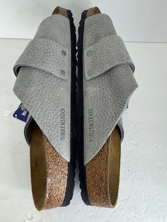 New Birkenstock Kyoto Nubuk Leather Desert Buck Whale Gray Men\'s 44 US 11 main image 11